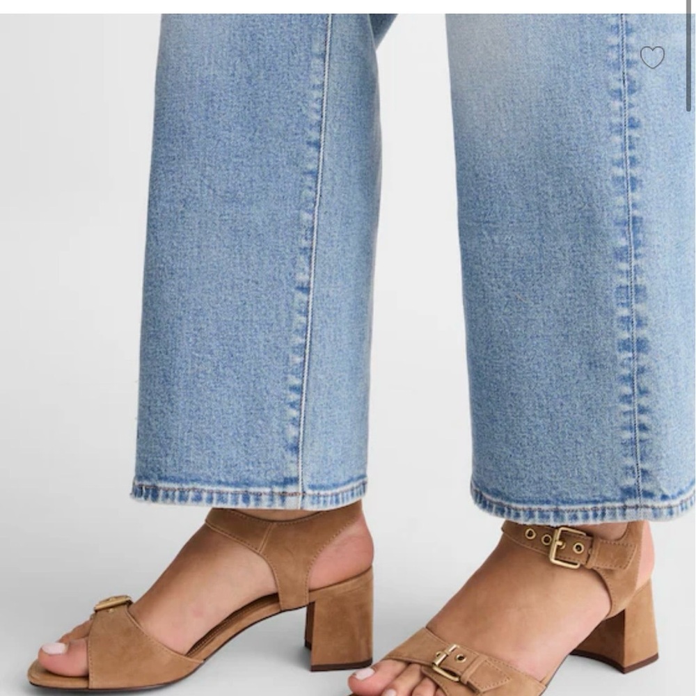 Madewell Tan Suede Block Heel Sandals - Picture 3 of 8